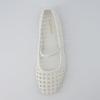 imageCUSHIONAIRE Weavy Squared Toe Woven Ballet Flats Shoes for Women with Memory Foam  Comfortable Mary Jane Flats for Women with Breathable Mesh Design  Wide Widths AvailableWhite