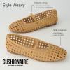 imageCUSHIONAIRE Weavy Squared Toe Woven Ballet Flats Shoes for Women with Memory Foam  Comfortable Mary Jane Flats for Women with Breathable Mesh Design  Wide Widths AvailableBeige Woven