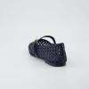 imageCUSHIONAIRE Weston Womens Hand Woven Dressy Ballet Flats  Faux Leather Mary Jane with Adjustable Strap ampamp Memory FoamNavy Woven