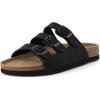 imageCUSHIONAIRE Womens Lela Cork footbed Sandal with ComfortBlack