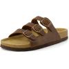 imageCUSHIONAIRE Womens Lela Cork footbed Sandal with ComfortBrown Oily