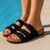 imageCUSHIONAIRE Womens Lela Cork footbed Sandal with ComfortStone