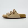 imageCUSHIONAIRE Womens Lela Cork footbed Sandal with ComfortTaupe Vegan Suede