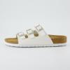 imageCUSHIONAIRE Womens Lela Cork footbed Sandal with ComfortWhite