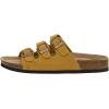 imageCUSHIONAIRE Womens Lela Cork footbed Sandal with ComfortYellow Vegan Suede