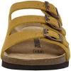 imageCUSHIONAIRE Womens Lela Cork footbed Sandal with ComfortYellow Vegan Suede