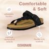 imageCUSHIONAIRE Womens Libby Cork footbed Sandal with Comfort and Wide Widths AvailableBlack