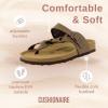 imageCUSHIONAIRE Womens Libby Cork footbed Sandal with Comfort and Wide Widths AvailableBrown