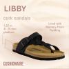 imageCUSHIONAIRE Womens Libby Cork footbed Sandal with Comfort and Wide Widths AvailableTaupe