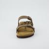 imageCUSHIONAIRE Womens Lizzy Cork Footbed Sandal  Comfortable Adjustable Straps Arch Support Wide Widths Available Boho Chic Summer SlidesBrown