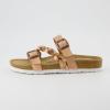 imageCUSHIONAIRE Womens Lizzy Cork Footbed Sandal  Comfortable Adjustable Straps Arch Support Wide Widths Available Boho Chic Summer SlidesRose Gold