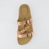 imageCUSHIONAIRE Womens Lizzy Cork Footbed Sandal  Comfortable Adjustable Straps Arch Support Wide Widths Available Boho Chic Summer SlidesRose Gold