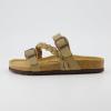 imageCUSHIONAIRE Womens Lizzy Cork Footbed Sandal  Comfortable Adjustable Straps Arch Support Wide Widths Available Boho Chic Summer SlidesTaupe