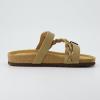 imageCUSHIONAIRE Womens Lizzy Cork Footbed Sandal  Comfortable Adjustable Straps Arch Support Wide Widths Available Boho Chic Summer SlidesTaupe
