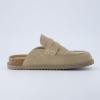 imageCUSHIONAIRE Zola Womens Penny Clog Mule  Suede SlipOn with Memory Foam Cork Footbed ampamp Flexible OutsoleBiscuit