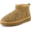 imageCUSHIONAIRE womens ShearlingCheetah Genuine Suede