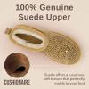 imageCUSHIONAIRE womens ShearlingCheetah Genuine Suede