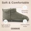 imageCUSHIONAIRE womens ShearlingGrey Genuine Suede