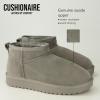 imageCUSHIONAIRE womens ShearlingGrey Genuine Suede