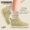 imageCUSHIONAIRE womens ShearlingKhaki Genuine Suede
