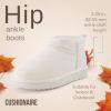 imageCUSHIONAIRE womens ShearlingOffwhite Genuine Suede
