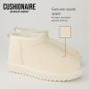 imageCUSHIONAIRE womens ShearlingOffwhite Genuine Suede