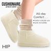 imageCUSHIONAIRE womens ShearlingOffwhite Genuine Suede