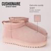 imageCUSHIONAIRE womens ShearlingPink Genuine Suede