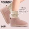 imageCUSHIONAIRE womens ShearlingPink Genuine Suede