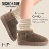 imageCUSHIONAIRE womens ShearlingTaupe Genuine Suede