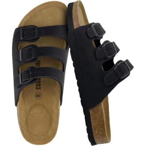 imageCUSHIONAIRE Womens Lela Cork footbed Sandal with ComfortBlack