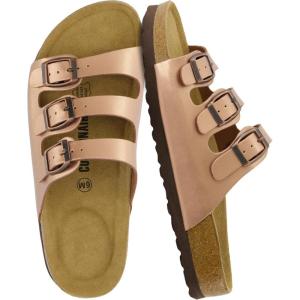 imageCUSHIONAIRE Womens Lela Cork footbed Sandal with ComfortGold