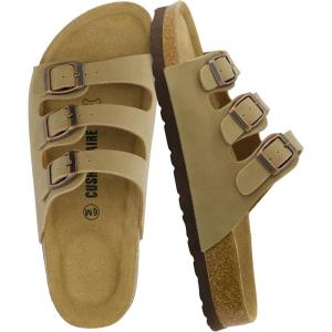 imageCUSHIONAIRE Womens Lela Cork footbed Sandal with ComfortTaupe