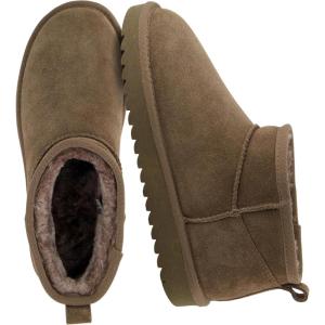 imageCUSHIONAIRE womens ShearlingTaupe Genuine Suede