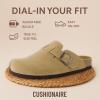 imageCUSHIONAIRE Hana Classic Clog Womens Shoes  Genuine Leather Suede Slip On Mule Comfortable Shoes for WomenSand