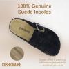 imageCUSHIONAIRE Womens Blain Genuine Suede SlipOn Clogs with  Memory Foam ampamp Chic Buckle Mule  Comfortable NonSlip Wide Widths AvailableBlack Suede
