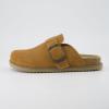 imageCUSHIONAIRE Womens Blain Genuine Suede SlipOn Clogs with  Memory Foam ampamp Chic Buckle Mule  Comfortable NonSlip Wide Widths AvailableChestnut Suede