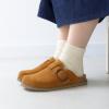 imageCUSHIONAIRE Womens Blain Genuine Suede SlipOn Clogs with  Memory Foam ampamp Chic Buckle Mule  Comfortable NonSlip Wide Widths AvailableChestnut Suede