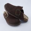 imageCUSHIONAIRE Womens Blain Genuine Suede SlipOn Clogs with  Memory Foam ampamp Chic Buckle Mule  Comfortable NonSlip Wide Widths AvailableChocolate
