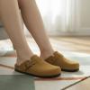 imageCUSHIONAIRE Hana  Genuine Leather Suede Classic Clog Womens Shoes  Slip On Mule Comfortable Shoes for WomenCamel