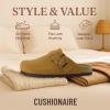 imageCUSHIONAIRE Hana  Genuine Leather Suede Classic Clog Womens Shoes  Slip On Mule Comfortable Shoes for WomenCamel
