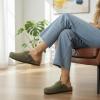 imageCUSHIONAIRE Hana  Genuine Leather Suede Classic Clog Womens Shoes  Slip On Mule Comfortable Shoes for WomenKhaki