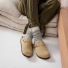 imageCUSHIONAIRE Hana  Genuine Leather Suede Classic Clog Womens Shoes  Slip On Mule Comfortable Shoes for WomenSand