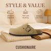 imageCUSHIONAIRE Hana  Genuine Leather Suede Classic Clog Womens Shoes  Slip On Mule Comfortable Shoes for WomenSand