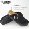 imageCUSHIONAIRE Hana Womens Clogs  Comfortable Vegan Suede Clogs for Women  Slip On Potato Shoes with Cork Footbed ampamp Arch Support  Memory Foam Wide Widths AvailableBlack Corduroy