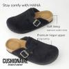 imageCUSHIONAIRE Hana Womens Clogs  Comfortable Vegan Suede Clogs for Women  Slip On Potato Shoes with Cork Footbed ampamp Arch Support  Memory Foam Wide Widths AvailableBlack Corduroy