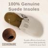 imageCUSHIONAIRE Hana Womens Clogs  Comfortable Vegan Suede Clogs for Women  Slip On Potato Shoes with Cork Footbed ampamp Arch Support  Memory Foam Wide Widths AvailableBeige Corduroy