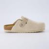 imageCUSHIONAIRE Hana Womens Clogs  Comfortable Vegan Suede Clogs for Women  Slip On Potato Shoes with Cork Footbed ampamp Arch Support  Memory Foam Wide Widths AvailableBeige Corduroy