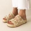 imageCUSHIONAIRE Panama Sandals for Women 2025  SlipOn Casual Lightweight Summer Slides  Platform Sandals Women Beach FootwearNatural