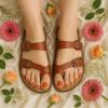 imageCUSHIONAIRE Pluto Cork Footbed Summer Sandals for Women Comfortable Slides with Adjustable Buckles Toe Loop ampamp Stitched Design  Stylish Slip On Women FootwearWhiskey